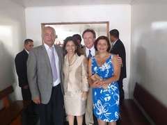 Présidente Chinchilla et Philippe Reumont